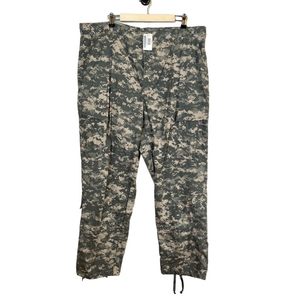 XL Green Camo Woodland Military Cargo Trousers Army Combat Uniform