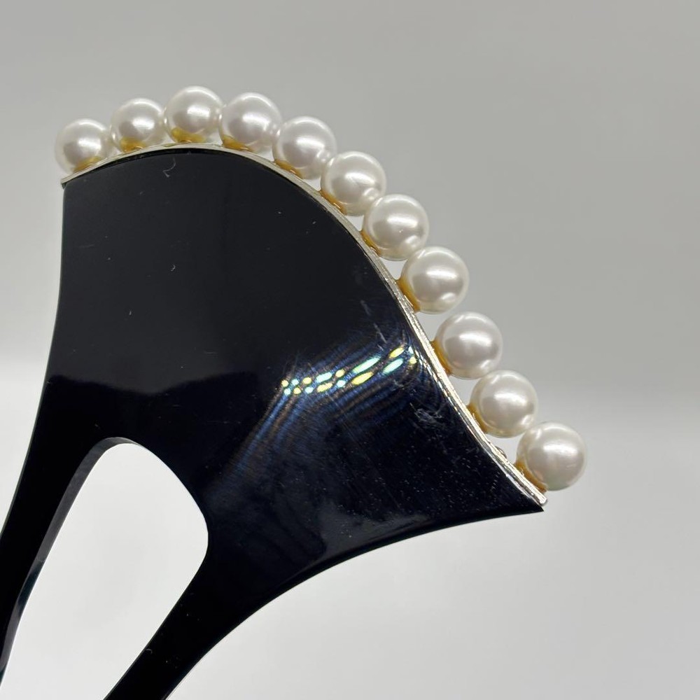 Koudo Wedding Hairpin Gold Lacquer Black Armor Pearl Formal Accessory New
