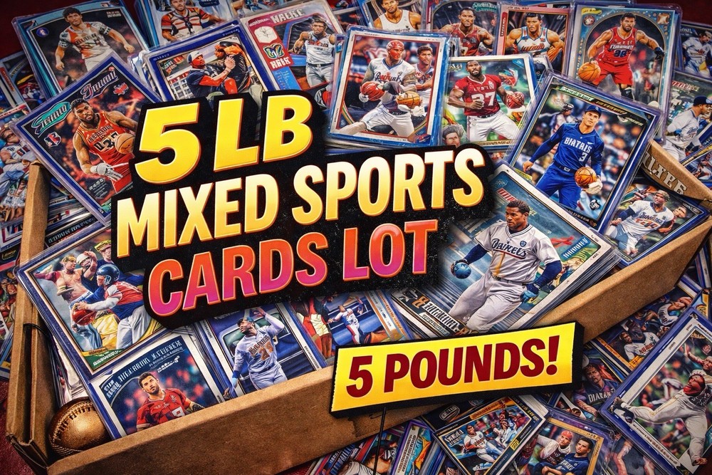 5 Lb Mixed Sports Card Lot