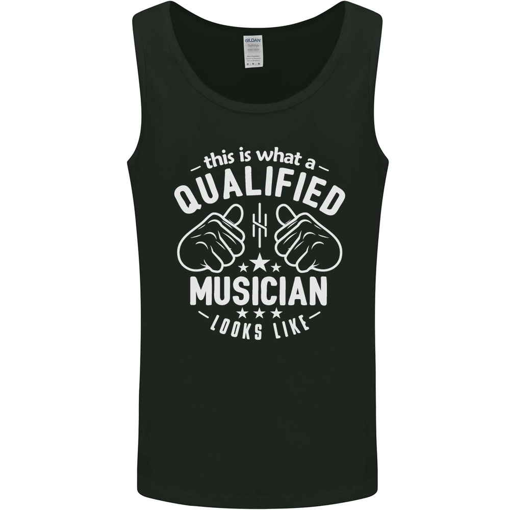 A Qualified Musician Looks Like Mens Vest Tank Top