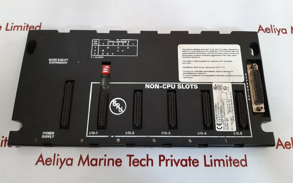Ge Fanuc IC693CHS398J 5 Slot Expansion Base