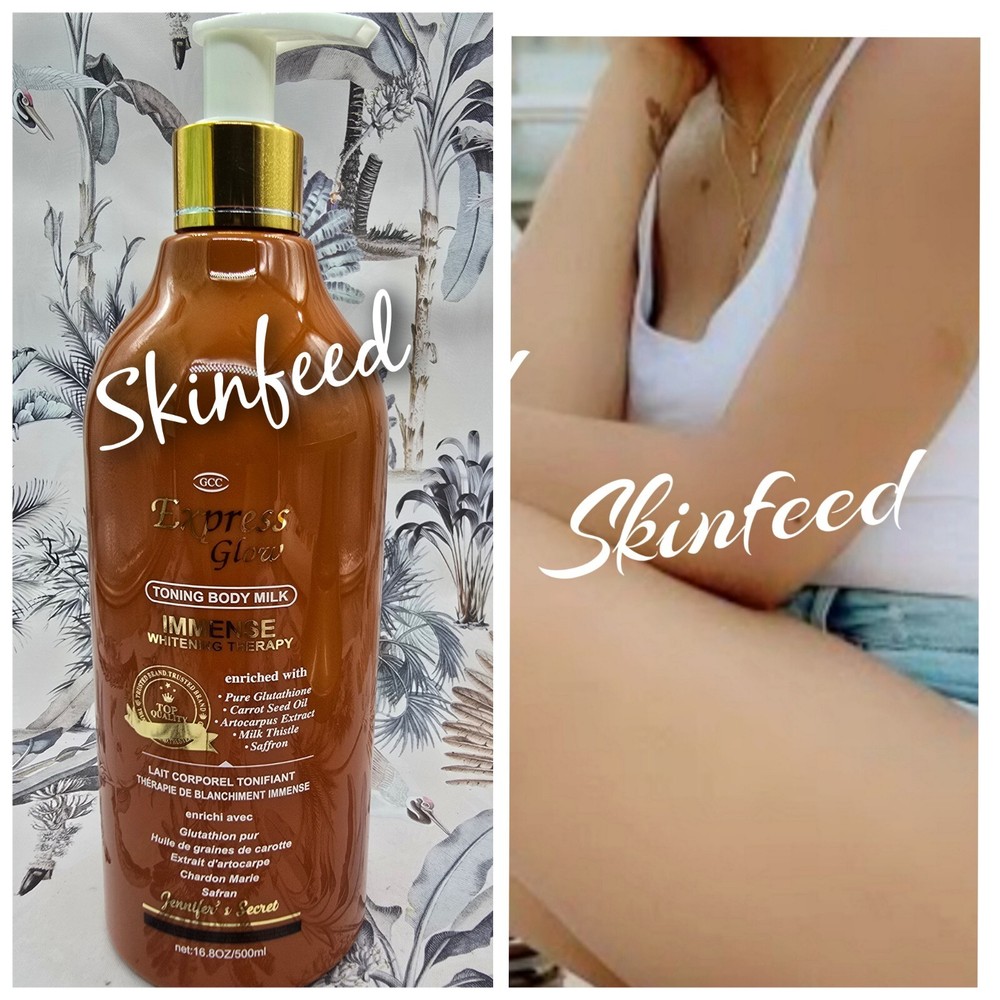 Original Express Glow Whitening  Body Milk With Carrot Oil 500ml