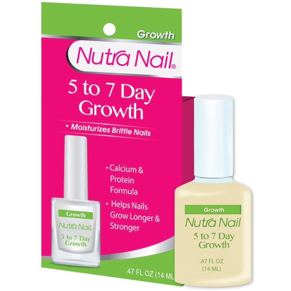 5 to 7 Day Growth Treatment - Fast Keratin Nail Hardener & Nail Strengthener ...