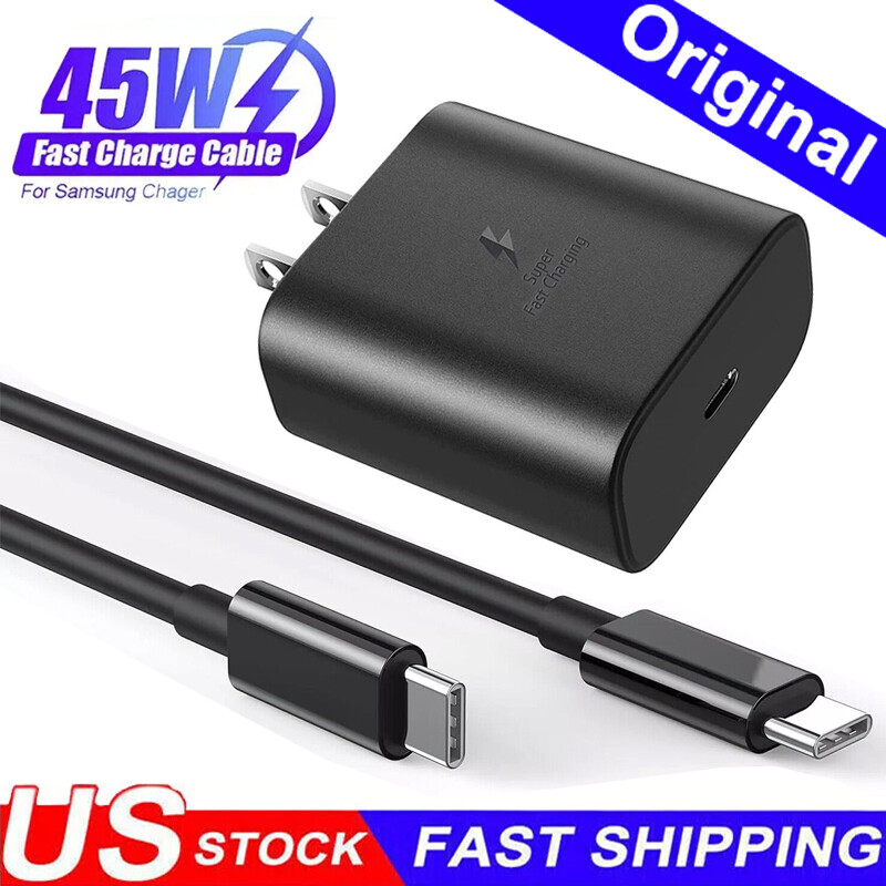 45W USB-C Fast Charger & Cable Compatible with Samsung Galaxy A Series A16 A06 A15 A35 A55 A54