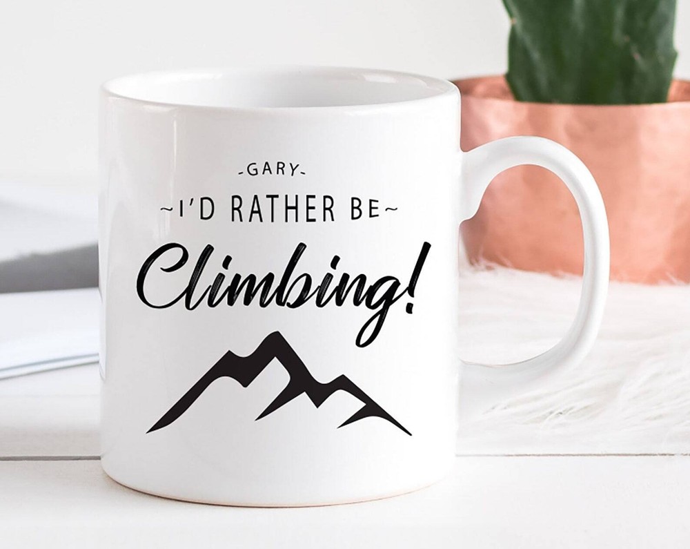 Personalised Climbing Mug Father's Day Climbing Gift Climbing Dad Gift Granddad