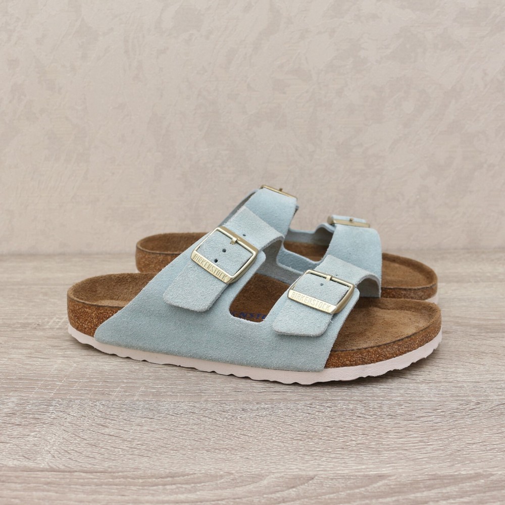 Birkenstock Arizona Soft Footbed Suede Leather Sandals EU41, L10, M8, MSRP $150