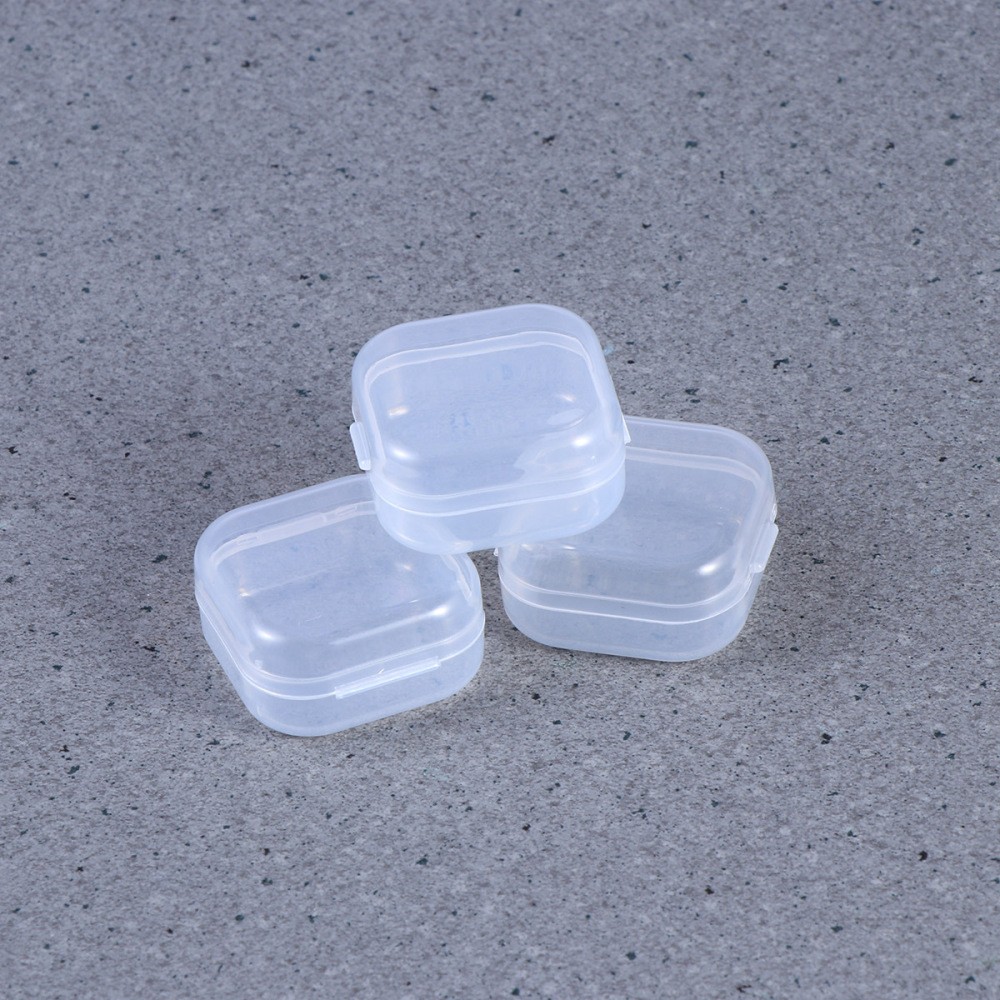 24 Pcs Small Plastic Storage Boxes with Lids, Mini Rectangular Containers
