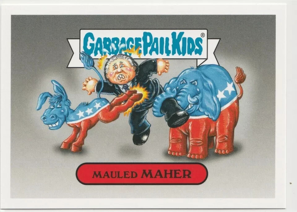 Mauled Maher 4b Garbage Pail Kids GPK 2016 Prime Slime Trashy TV Trading Card