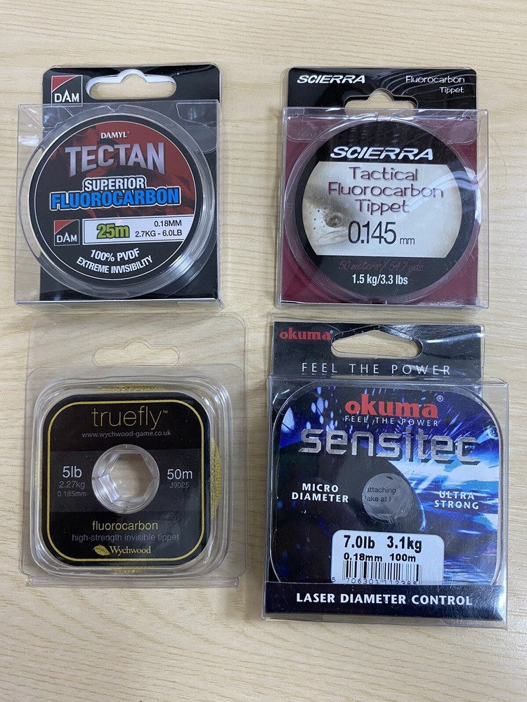 JOB LOT  Trout Fishing Line, Sea Trout Tippet, Heavy Tippet, Fluorocarbon Leader