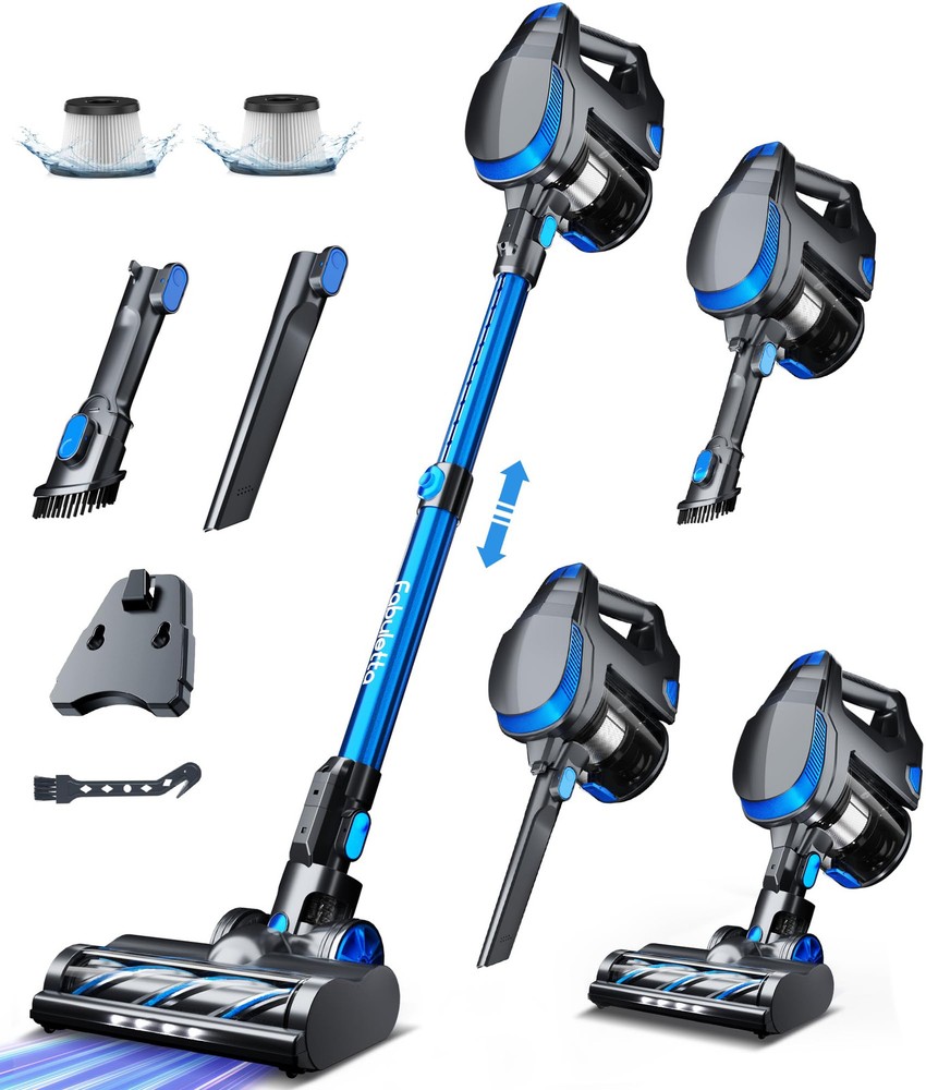 38Kpa/380W Cordless Stick Vacuum with 55-Min Runtime and Lightweight Design