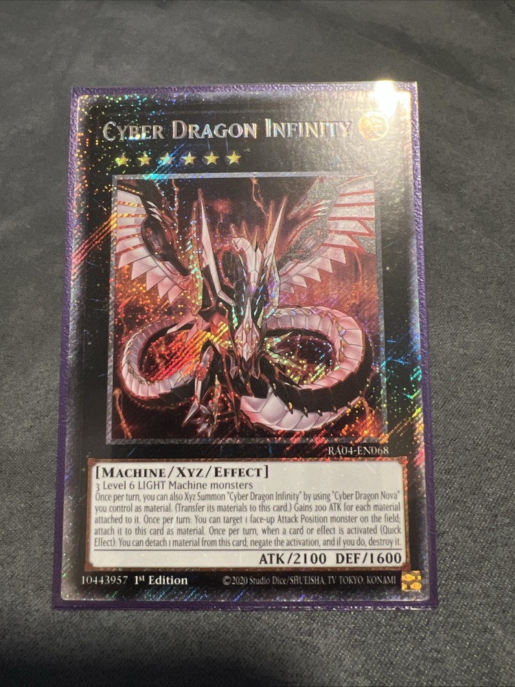 Cyber Dragon Infinity Platinum Secret Rare 1st Edition RA04-EN068