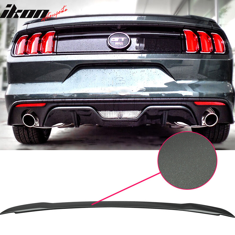 15-23 Ford Mustang GT Rear Trunk Spoiler Wing Lip Painted Guard HN