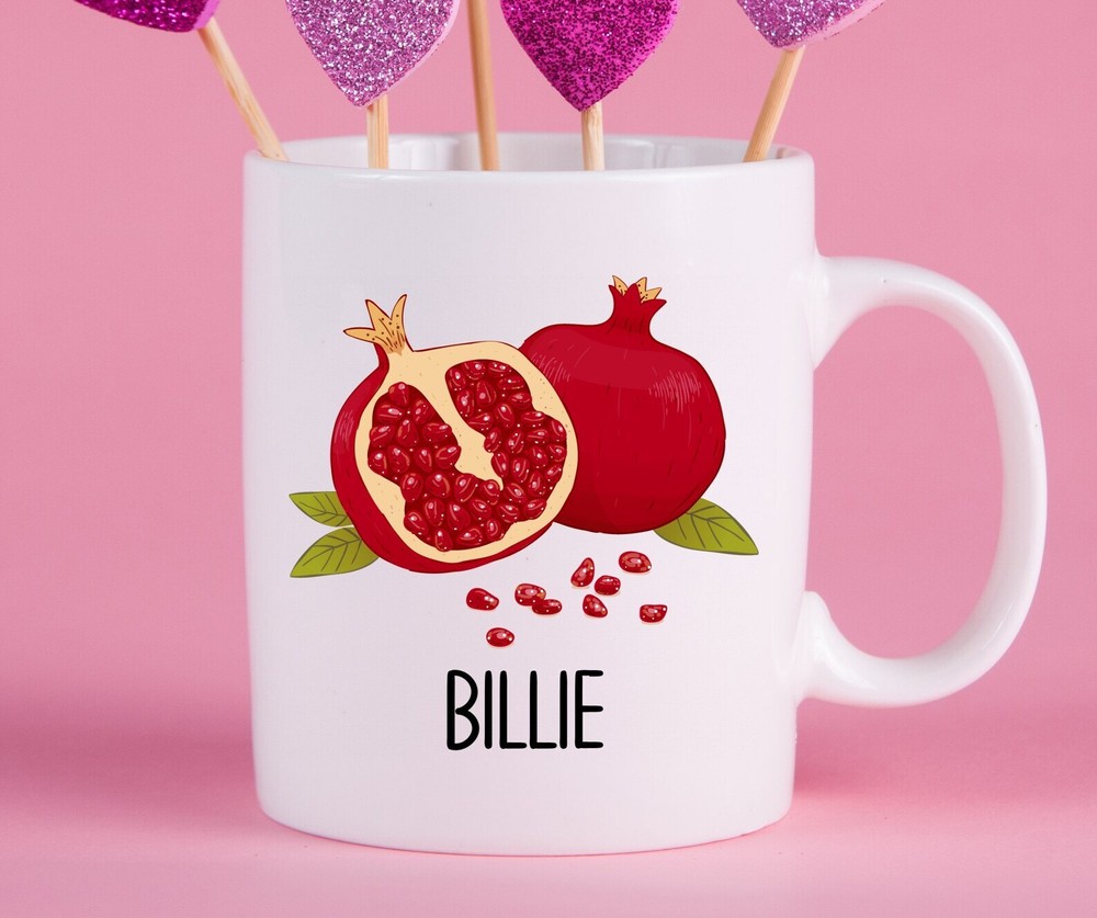 Personalized Pomegranate Mug Pomegranate Gift Ideas Pomegranate Cup Gifts For