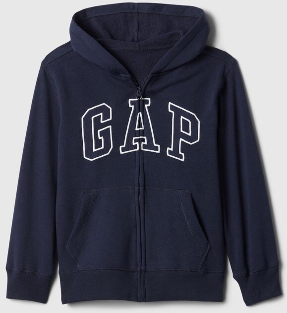 NWT GAP Kids Boys Logo zip hoodie jacket navy blue   u pick size