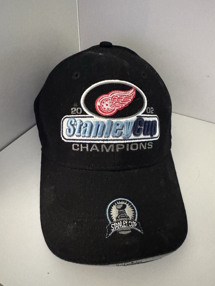 2002 Detroit Red Wings Stanley Cup Champs Hat New Era Black Cap