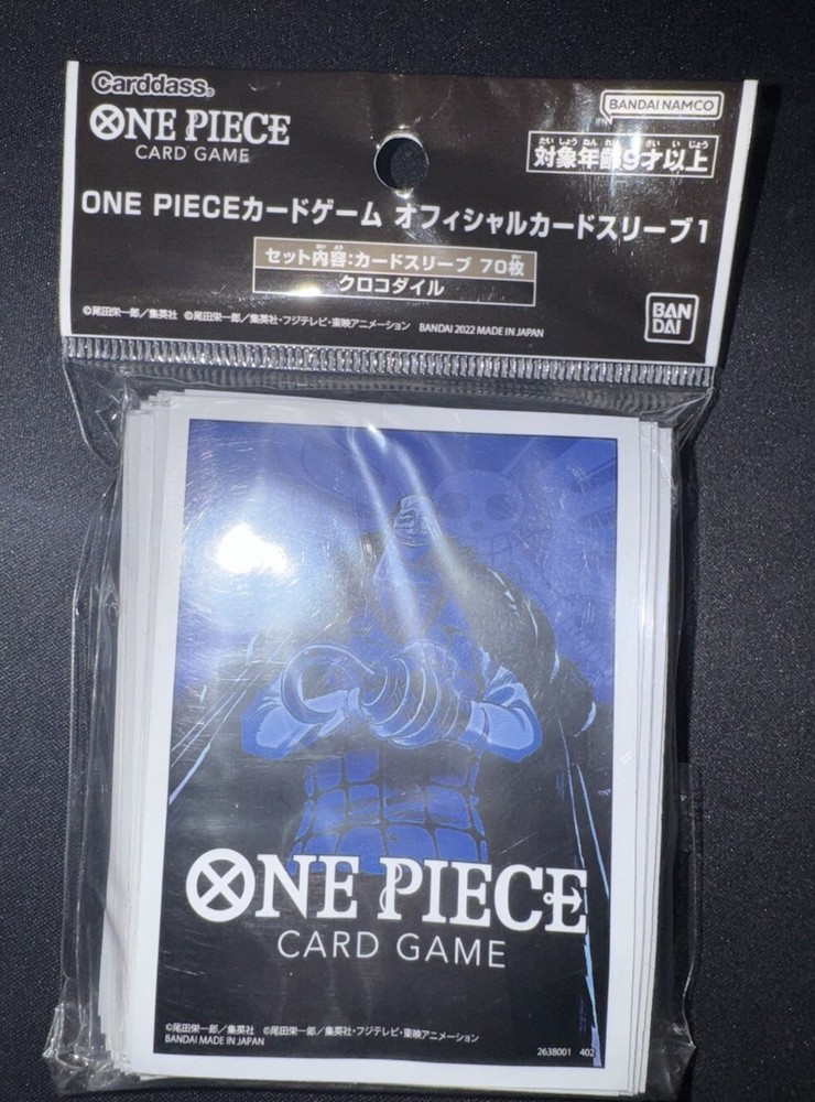 One Piece TCG Crocodile Card Sleeves 70 Count Official Collection  