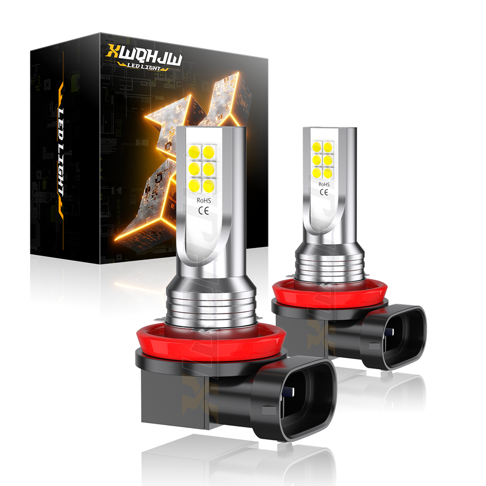 H11 H8 H16 6000K LED Fog Light Bulbs for Honda Accord 2013-2015 High Luminance