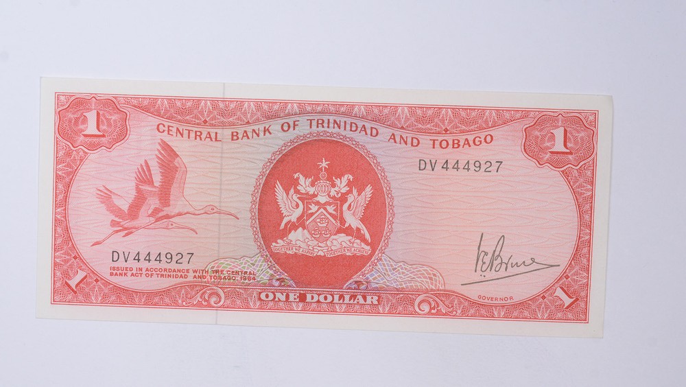 CrazieM World Bank Note - 1985 Trinidad And Tobago 1 Dollar - Collection Lot m83