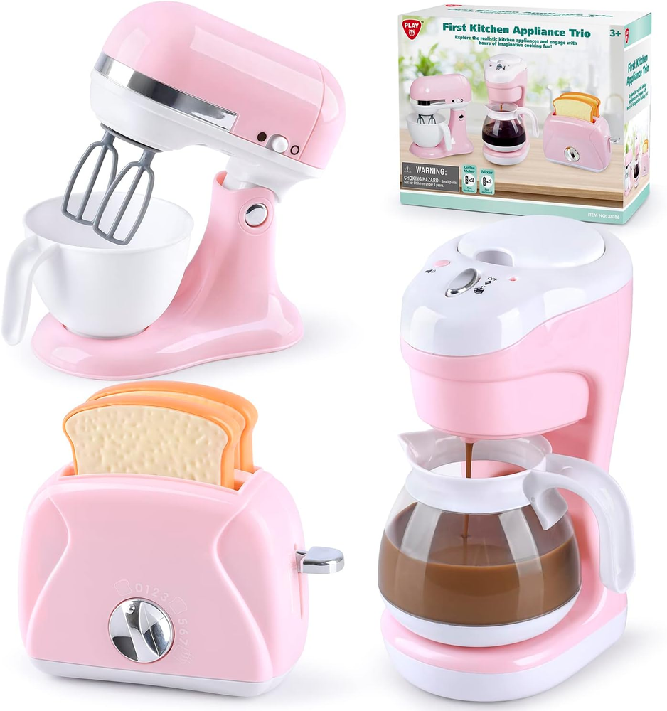 Kitchen Appliances Toys, Kids Play Kitchen Accessories Set, Pretend Kitchen Toys