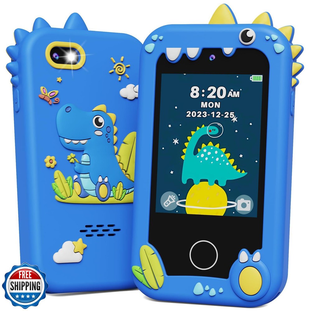 DUDUDRAGON Kids Smart Phone Toy for Boys Age 3-6 Dinosaur Birthday Gift