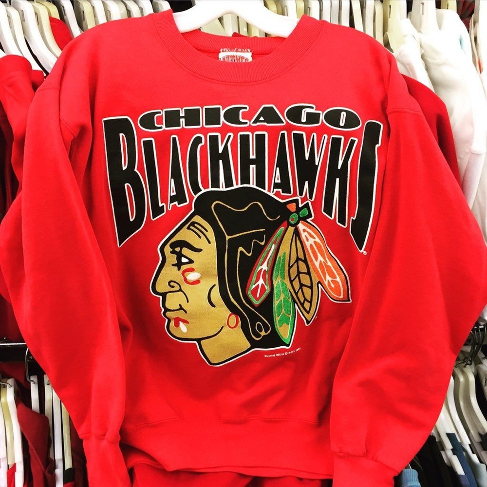Chicago Blackhawks NHL Hockey Remake Design Crewneck Sweatshirt RM1753
