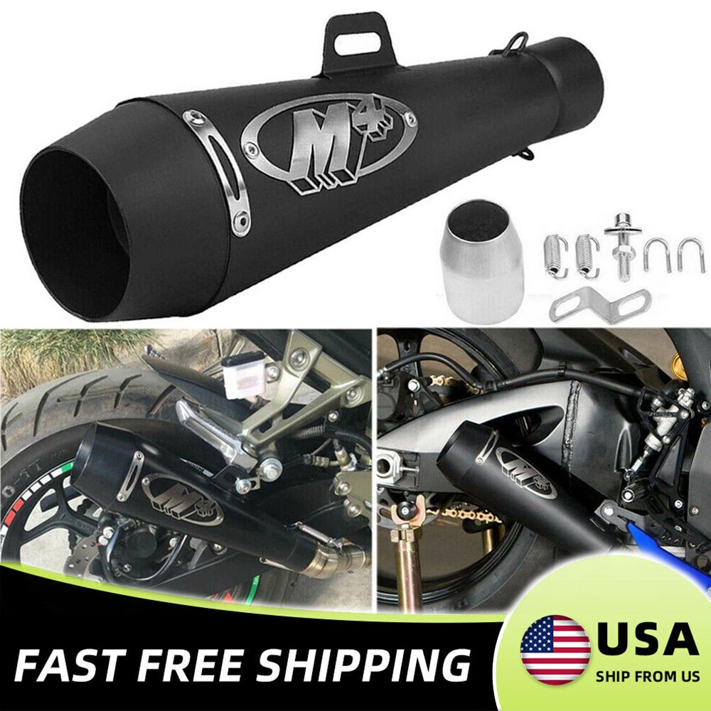 M4 Motorcycle Exhaust Muffler Pipe DB Killer Slip On Exhaust For Suzuki Yamaha .
