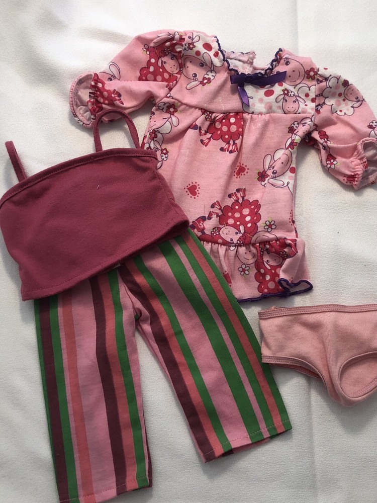 American Girl Doll Pajama Set with Nightgown and Panties