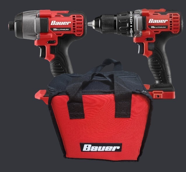 BAUER Bundle 20V (Drill/Driver & Hex Compact) - Tool Only