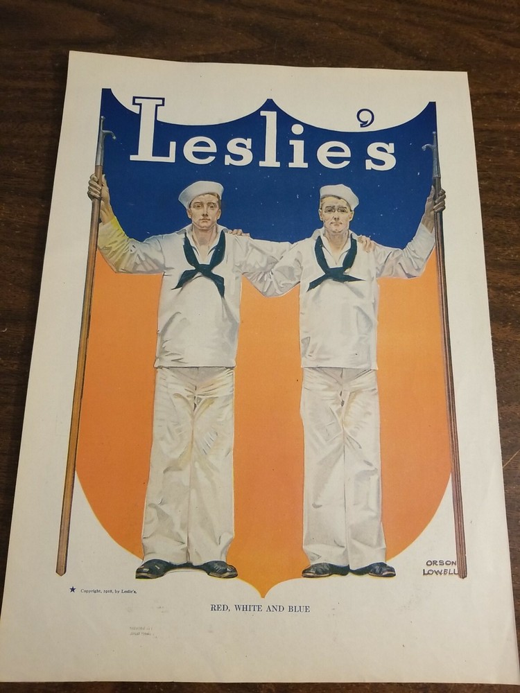 Leslie's Red,White And Blue 1918[#824]
