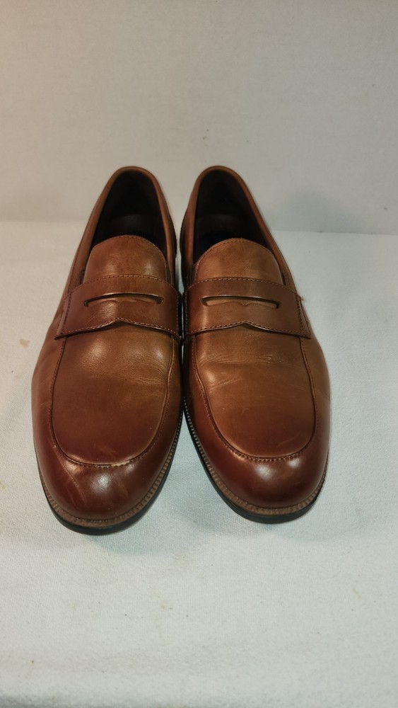 ROCKPORT TRUTECH MENS PENNY LOAFERS BROWN SZ. 10.5