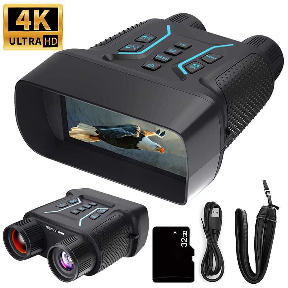 infrared Night Vision Goggles Digital Binoculars For Total Darkness Surveillance
