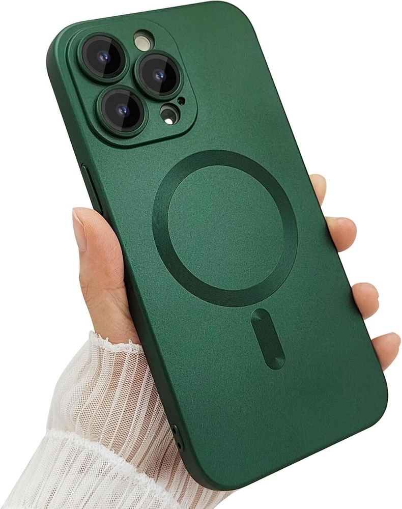 For iPhone 14 Pro Max Case with Soft Metallic Luster Design and Lens Protector