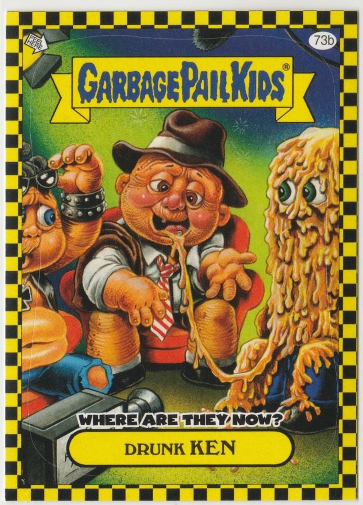 Drunk Ken Garbage Pail Kids GPK 2010 Flashback Series 1 FB1 Card #73b
