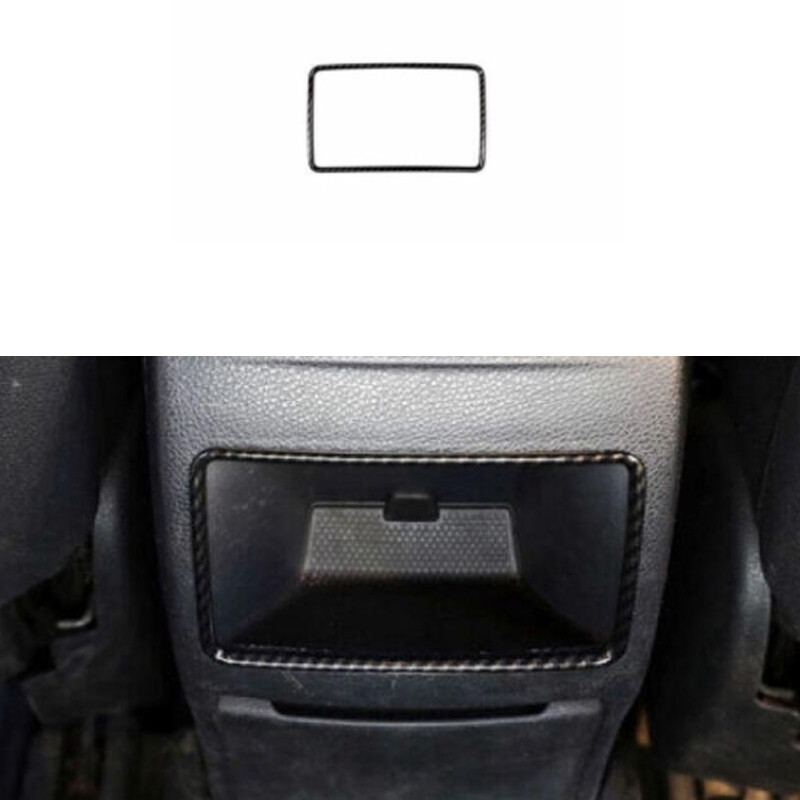 ABS Carbon Fiber Rear Air Outlet Vent Frame Trim For Mercedes-Benz GLA 2014-2020