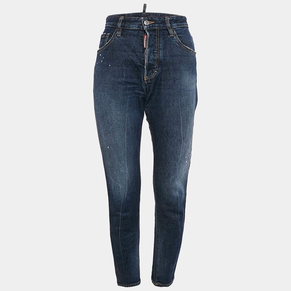 Dsquared2 Blue Washed Denim Skinny Dan Jeans S Waist 31