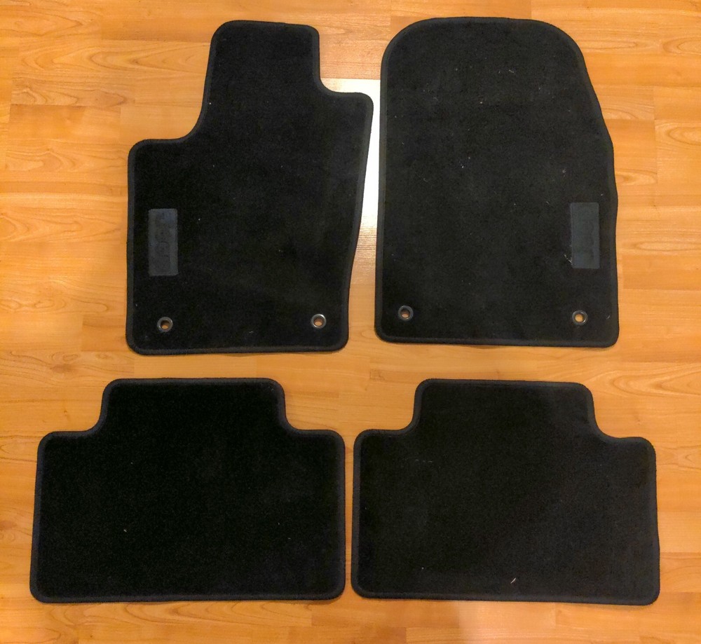 2011-2021 JEEP GRAND CHEROKEE 4 Pc. Black OEM Floor Mat Set w/ JEEP Logo