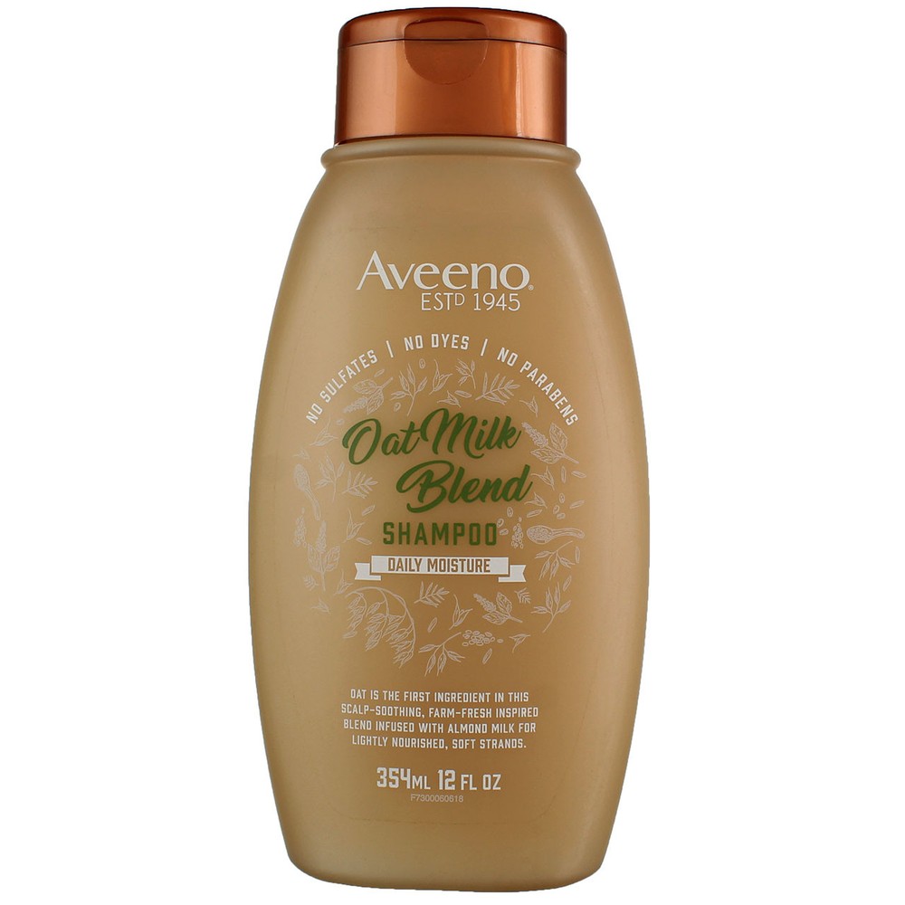 2-Pack Aveeno Oat Milk Blend Hydrating Shampoo – 12 fl oz Each
