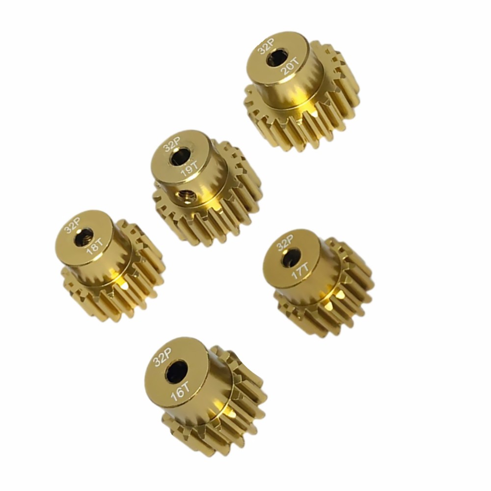 3.175mm Shaft 16-20T Pinion Gear Set for 1/10 Scale RC Cars