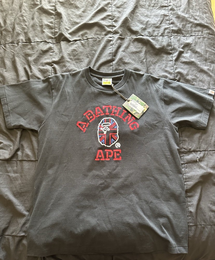 A Bathing Ape Union Jack London College Tee Mens XL