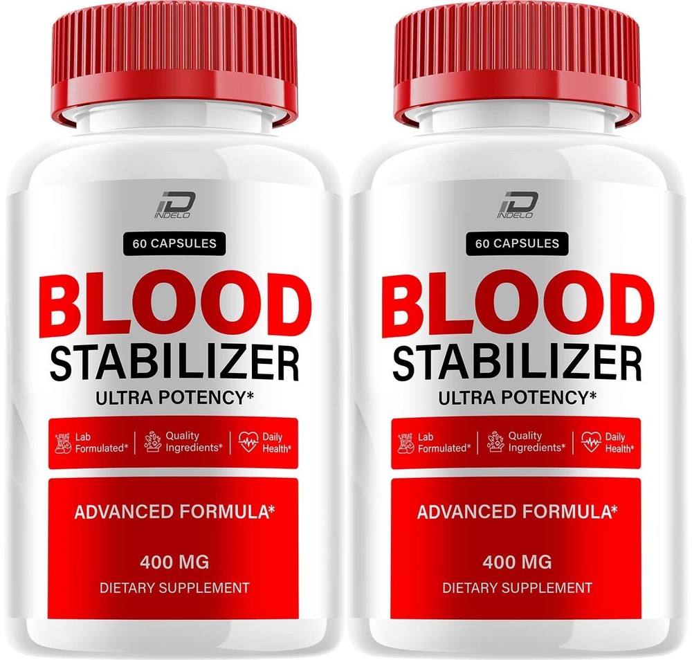 (2 Pack) All Natural Blood Stabilizer Capsules with Glycogen Support for Balanced Levels