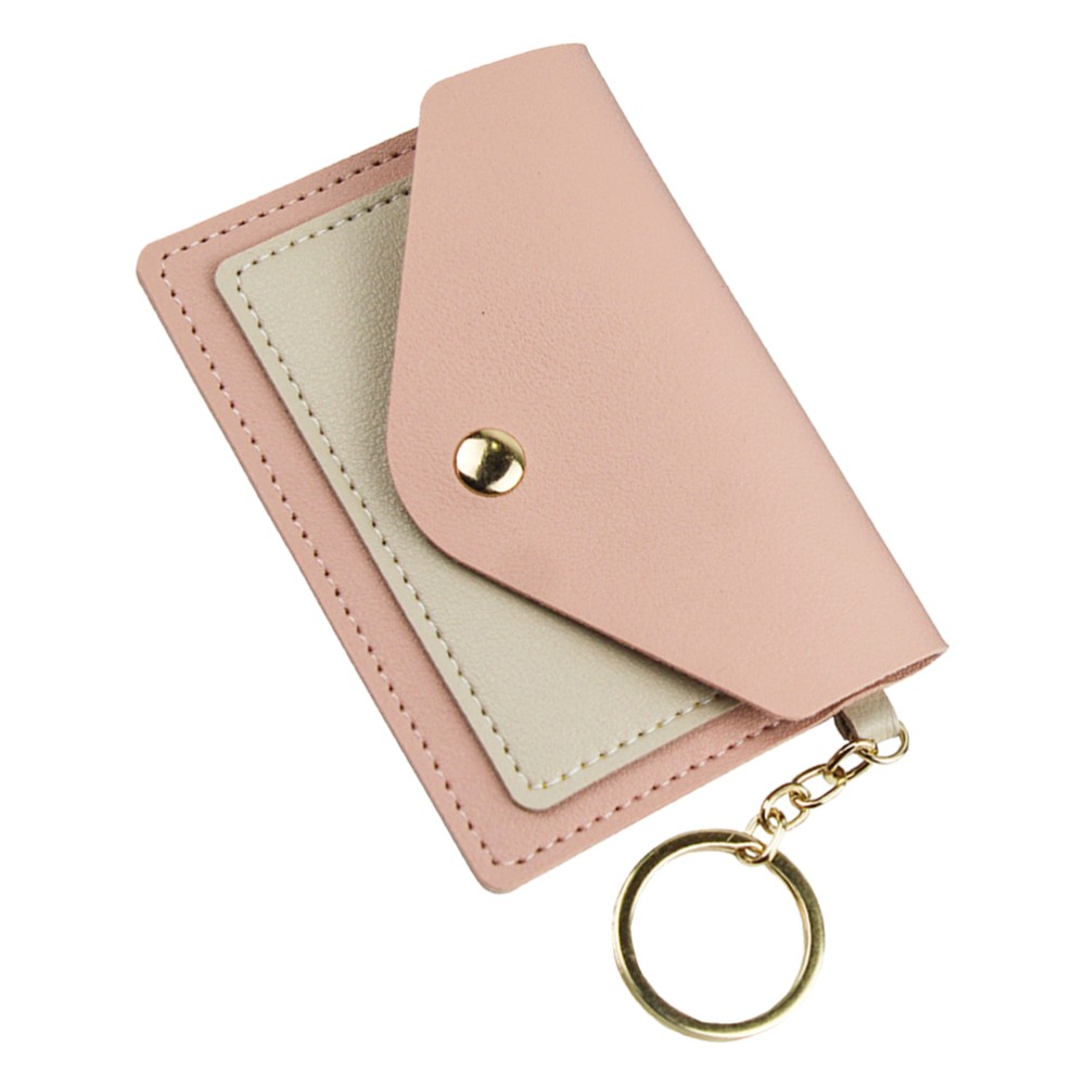Candy Color Card Pack Keychain Miss Wallet Accessory Small Holder