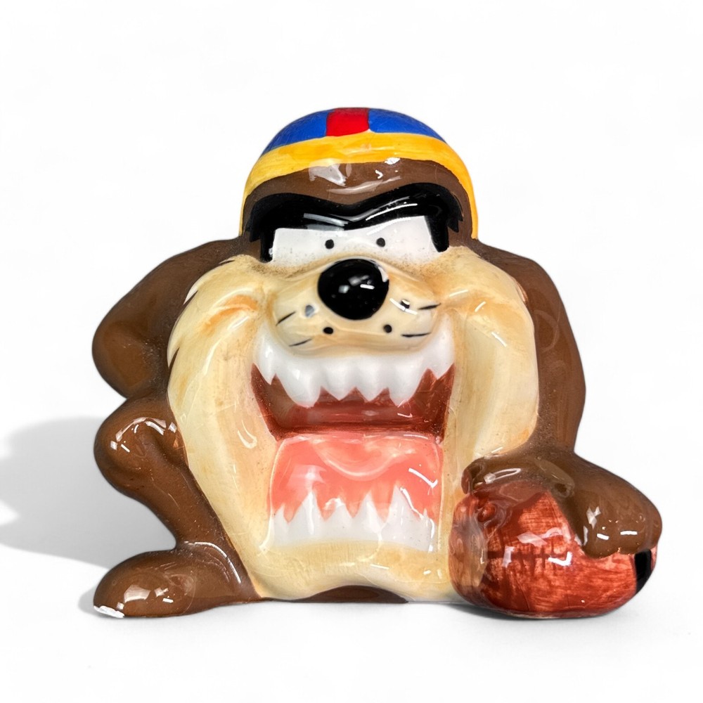 Vintage Warner Brothers Taz Football Pepper Shaker Looney Tunes 1998