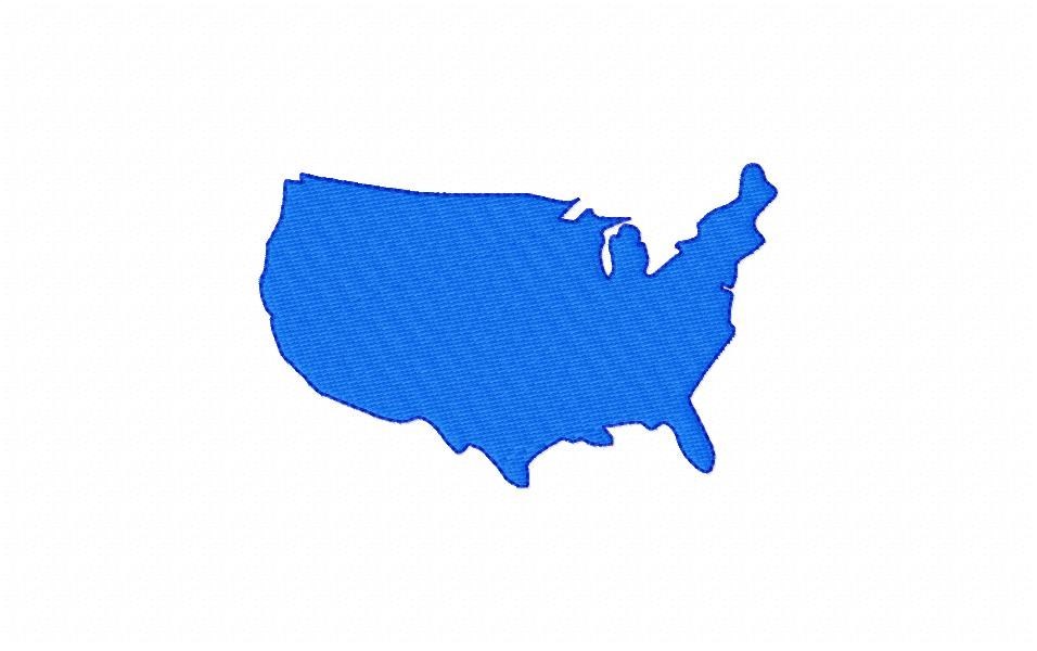 United States Outlines Machine Embroidery Designs on multi-formatted CD 2 sets