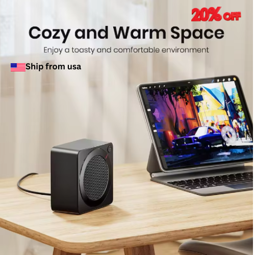 Portable Electric Heating, 500W Energy Efficient Space Heaters for Indoor Use