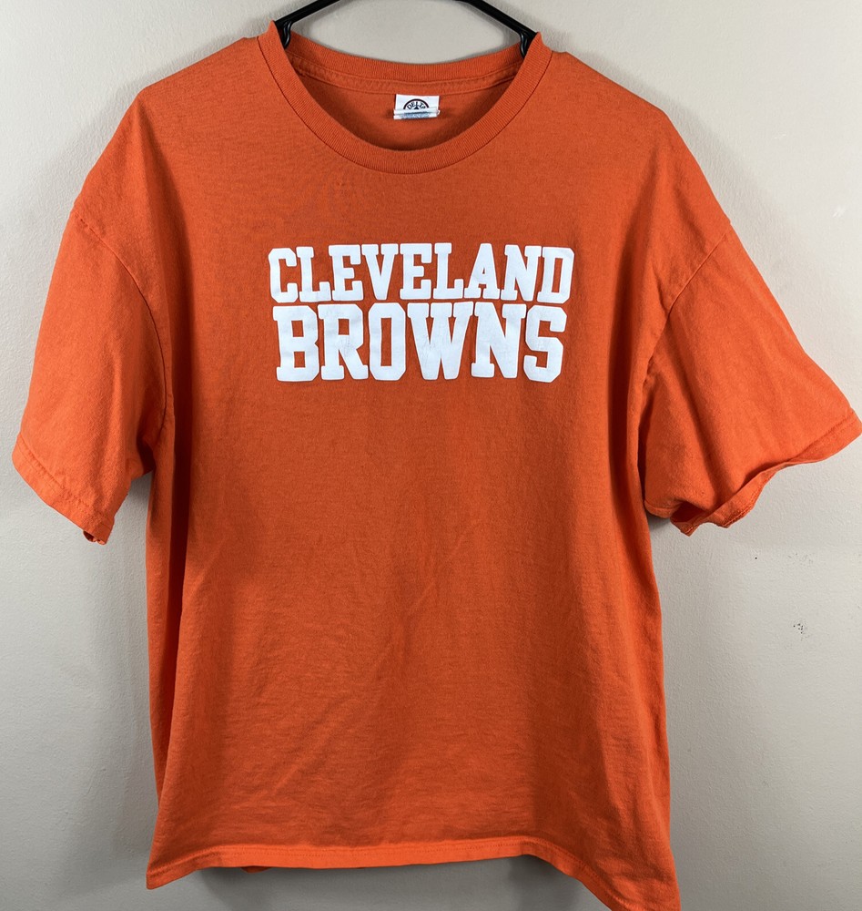 Cleveland Browns Tshirt SGA Cleveland Clinic  Football NFL XL Light Stains