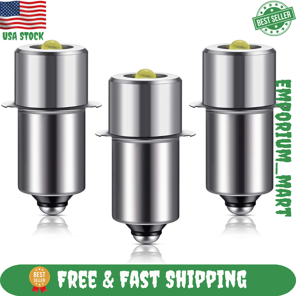 3 Count Maglite 300L Led Bulb 3 4 5 6 Cell C D Flashlight Upgrade Replacement