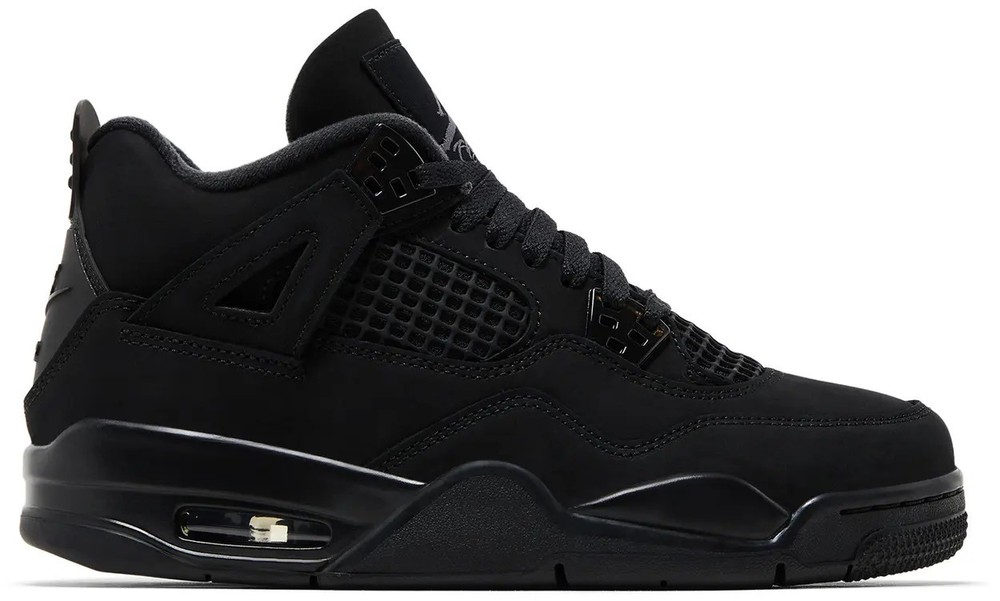 Air Jordan 4 Retro GS Black Cat 2025 Style # IB4171-010 Size 4y