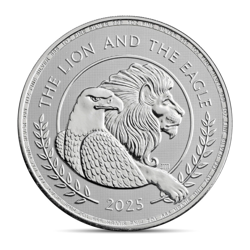 Presale 2025 1 oz British Lion and American Eagle Silver Coin (BU)-image