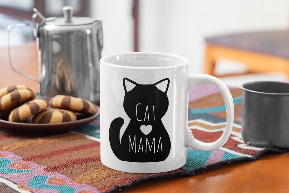 Cat Mom Coffee Mug Cat Mama Gift To Mom Pet Lover Mug Cat Mug Gift Cat Mama Mug