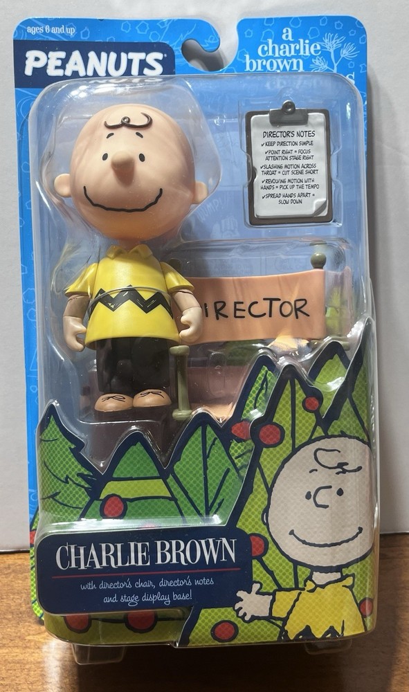 Charlie Brown with Directors Chair 5in A Charlie Brown Christmas Forever Fun